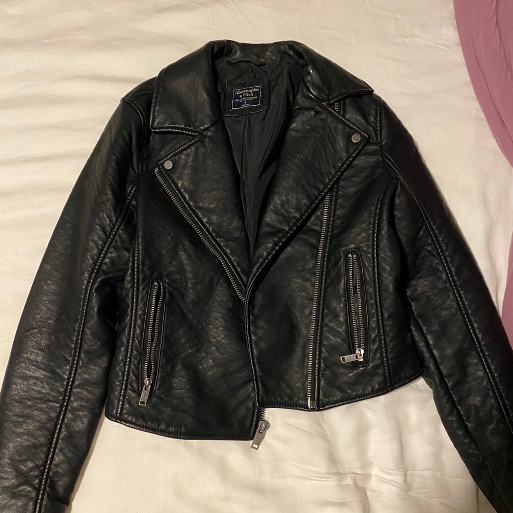 Abercrombie and Fitch leather jacket